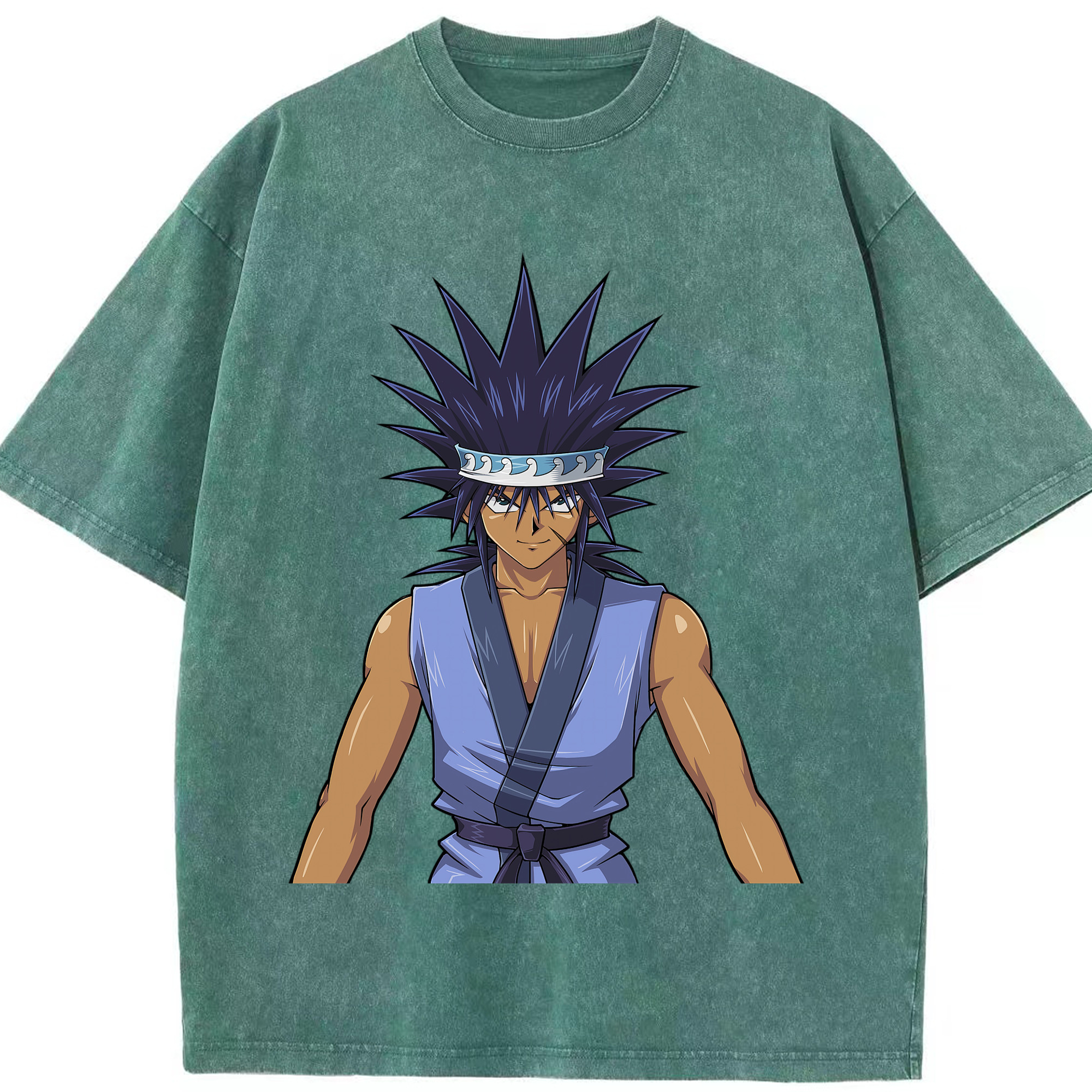 （画像用） 遊☆戯☆王 Yu-Gi-Oh! 綿100% ヴィンテージ風 半袖Tシャツ（フロントプリント）
